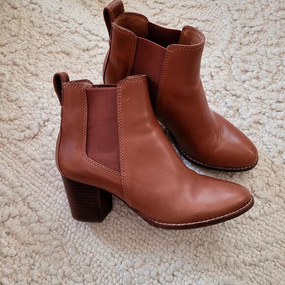 Madewell Shoes - Madewell Ankle Boots Brown Leather